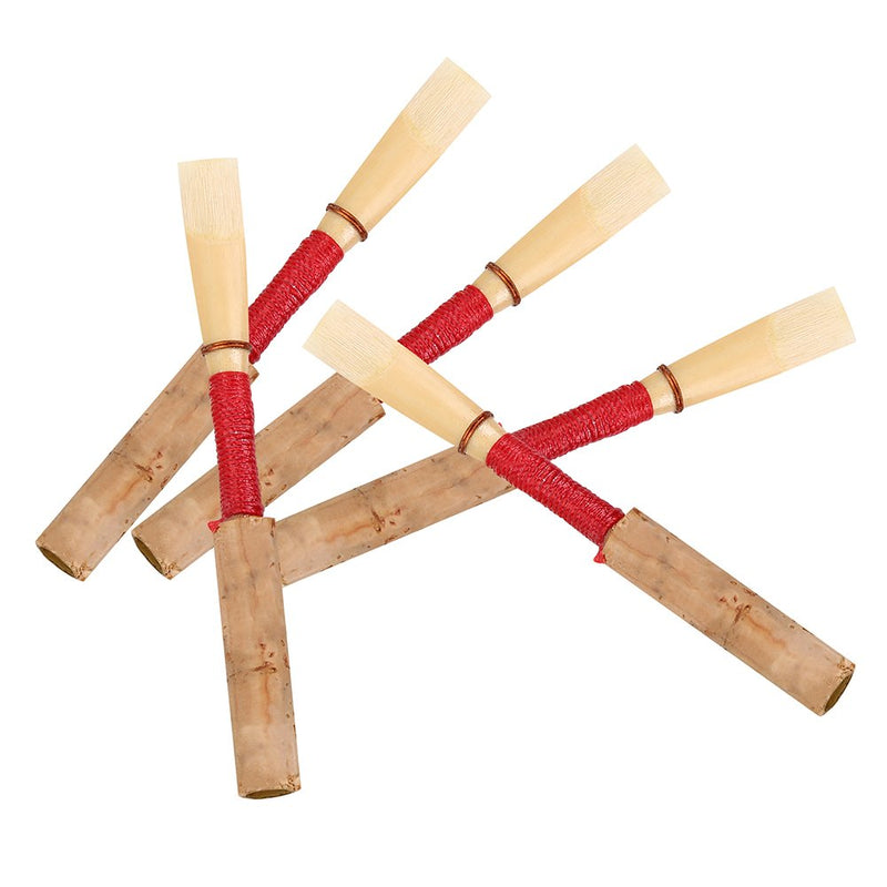 5pcs Oboe Reeds, Medium Soft Strength Handmade Oboe Reed with Red Cork Instrument Accessories