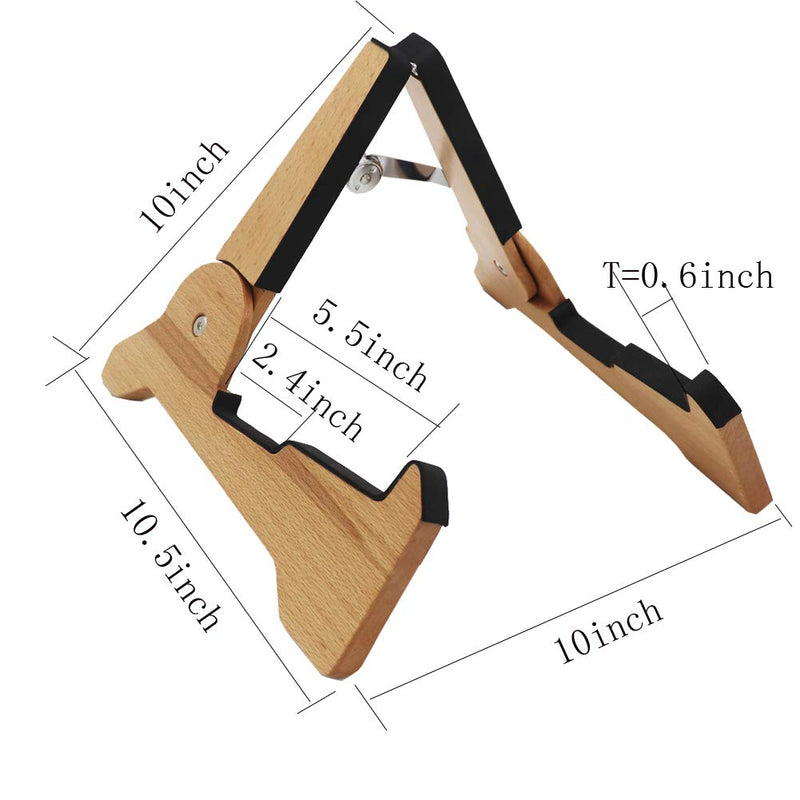 Hidear Solid Wood Portable Guitar Stand for Electricand and Acoustic Guitar Bass Ukulee