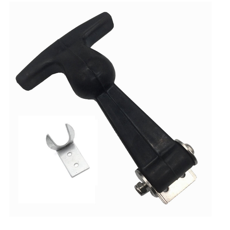 Creatyi 2 PCS 4.7'' Rubber Flexible Heavy Duty Premium SUS304 Stainless Steel T-Handle Draw Latches