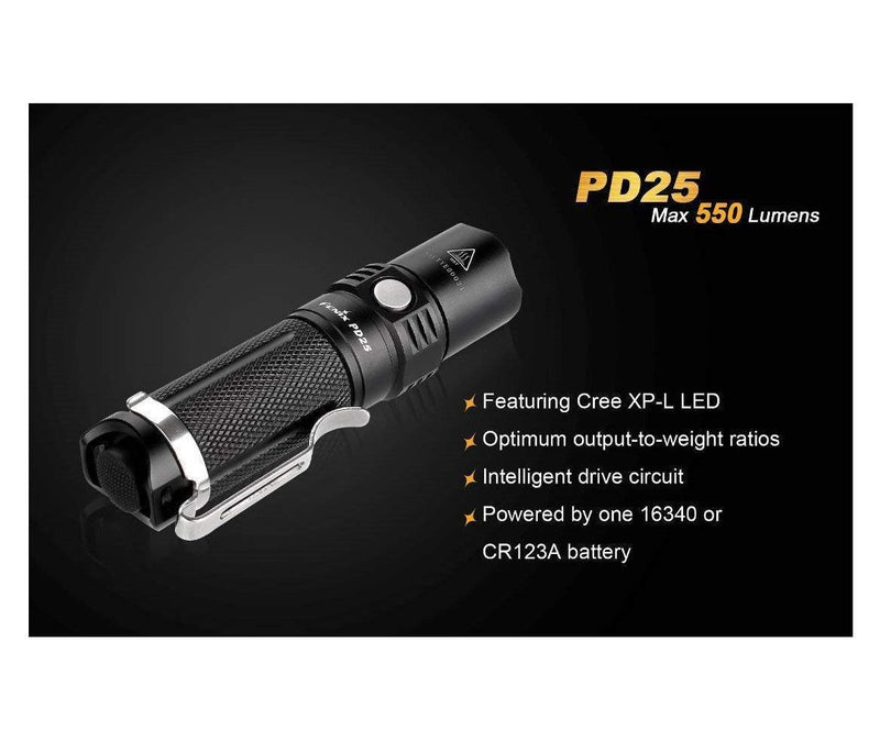 Fenix PD25 550 Lumens LED Flashlight