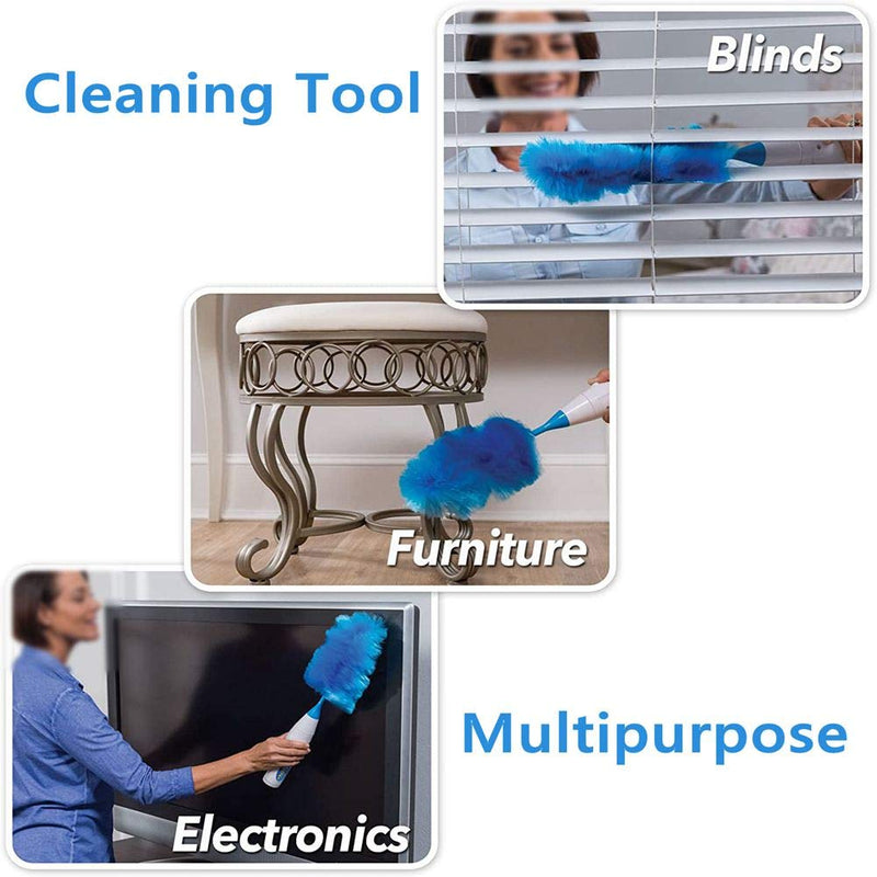 [AUSTRALIA] - Blinds Cleaning Tool, Electric Duster, Long Lifespan Ceiling Fan Cleaner Pet Hair for Mini Blind for Furniture 