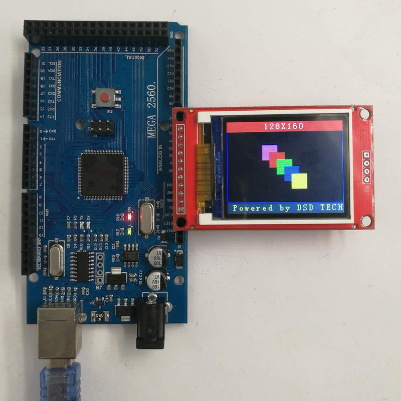 DSD TECH 1.8 Inch TFT LCD Display Module with SPI Interface for Arduino and MCU