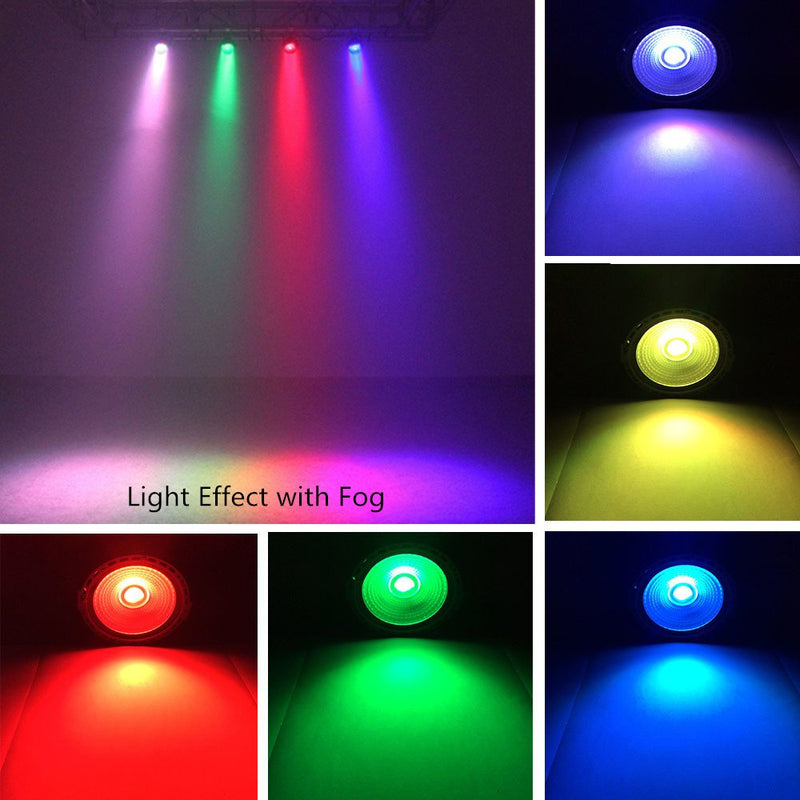 [AUSTRALIA] - Stage Wash Light, JLPOW Super Bright COB Par Can Lights with DMX and Remote Control, Smooth RGB Color Mixing DJ Up lighting, Best for Wedding/Birthdays/Christmas Party Show Dance Gigs Bar Club Church 