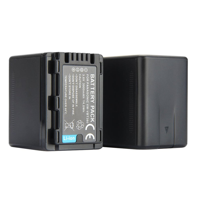 RUISI Digital Replacement Camera and Camcorder Battery for Panasonic VW-VBT380 V720,710,V520, 510,V210,V110 VW-VBT190