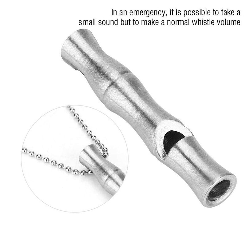 Stainless Steel Emergency Whistle,High Decibel Emergency Survival Whistle Emergency Whistles Emergency EDC Survival Tool Replacement for Outdoor Hiking Cam Help