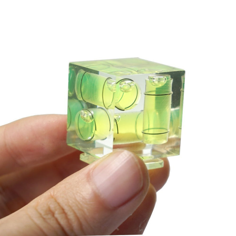 FOTYRIG Camera Level Hot Shoe Level 3 Axis Bubble Spirit Level Standard Shoe Mount Compatible with Nikon, Olympus, Pentax Digital and Film Cameras