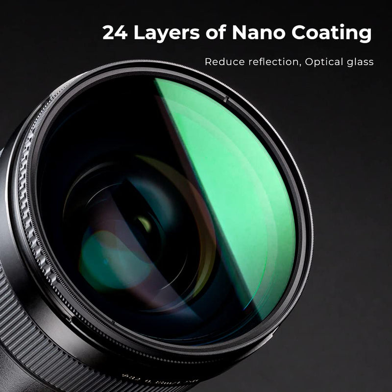77mm Circular Polarizers Filter, K&F Concept Waterproof Circular Polarizing Filter with 24 Multi-Layer Coatings CPL Filter for 77mm Camera Lens