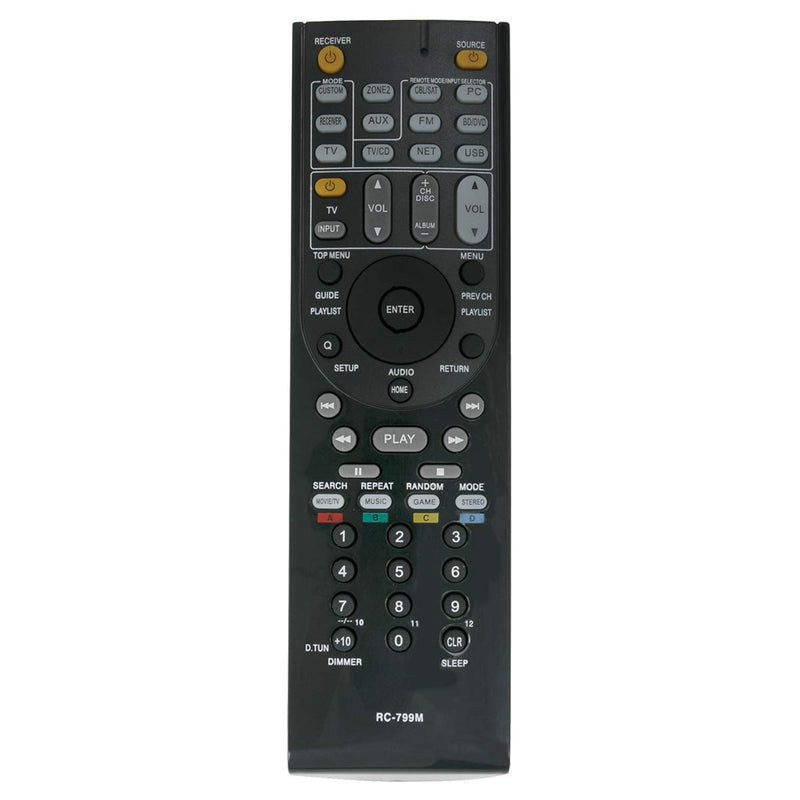 New RC-799M Replacement Remote Control fit for Onkyo HT-S3500 HT-R548 HT-RC330 TX-SR313 HTS3500 HTR548 HTRC330 Audio Video AV Receiver