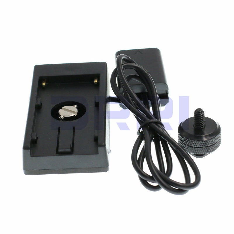 [AUSTRALIA] - DRRI Battery Adapter Mount Plate F970 to FW50 for Sony A7R A6300 A5100 DSLR Cameras (Straight Cable) Straight cable 