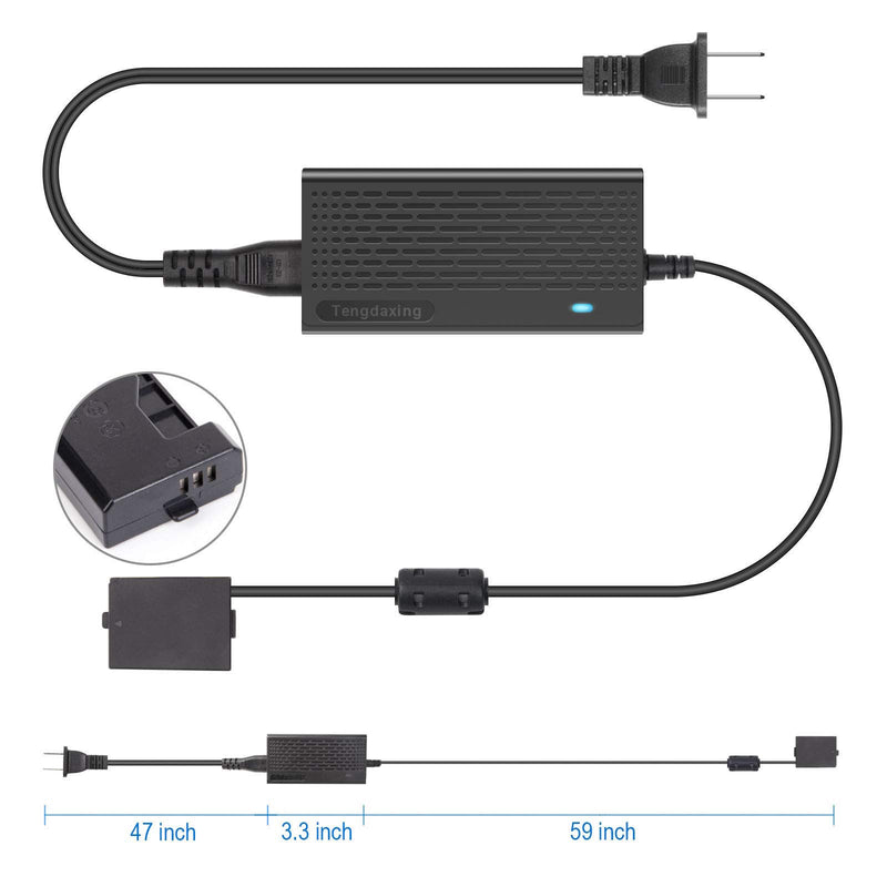 ACK-E8 AC Power Adapter LP-E8 Dummy Battery DR-E8 DC Coupler Camera Charger Kit for Canon EOS Rebel T5i T4i T3i T2i Kiss X6 Kiss X5 Kiss X4 700D 650D 600D 550D by Tengdaxing
