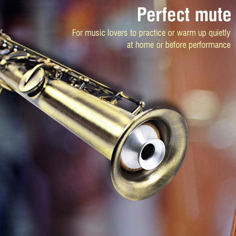 Dilwe Mute Dampener for Tenor Saxophone Aluminum Alloy Noise Remove Sax Mute Dampeners Music Instrument Part