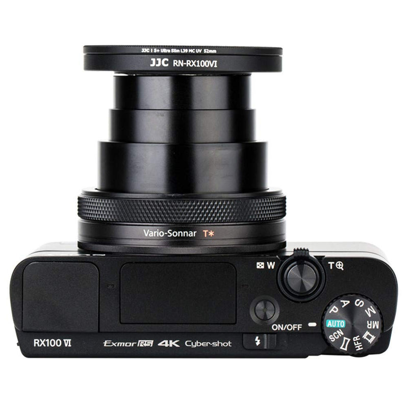 JJC Dedicated Metal Filter Adapter Lens Adapter for Sony ZV-1 ZV1 RX100 VII VI RX100M7 RX100M6 for Canon G5X Mark II Installing 52mm UV CPL ND Filter,Includes 52mm Snap-On Lens Cap & Cap Keeper String