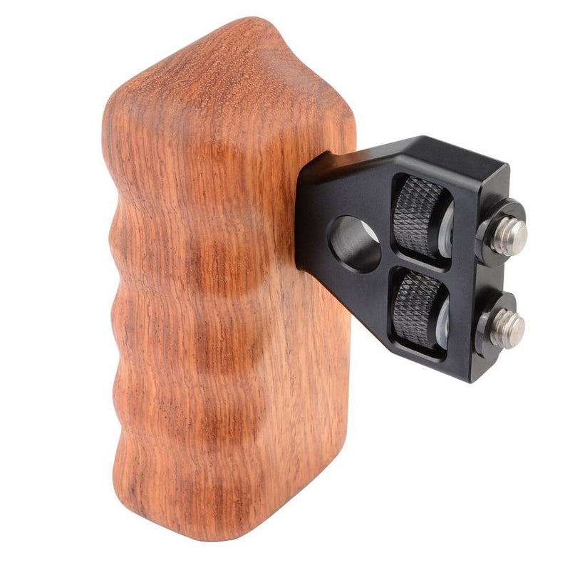 CAMVATE DSLR Wooden Handle for Right Grip Mount Support for DV Video Cage Rig(Right Hand) Medium (Pack of 1)