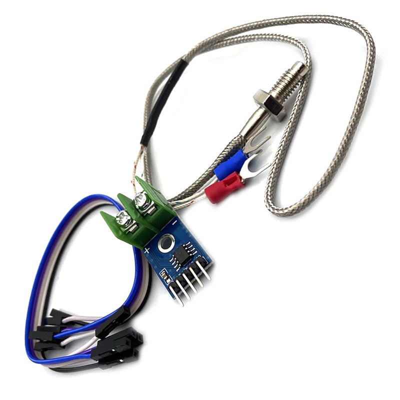 Kiro&Seeu DC 3-5V MAX6675 Module + K Type Thermocouple Temperature Sensor Thermocouple Sensor Set M6 Screw Compatible with Arduino Raspberry Pi