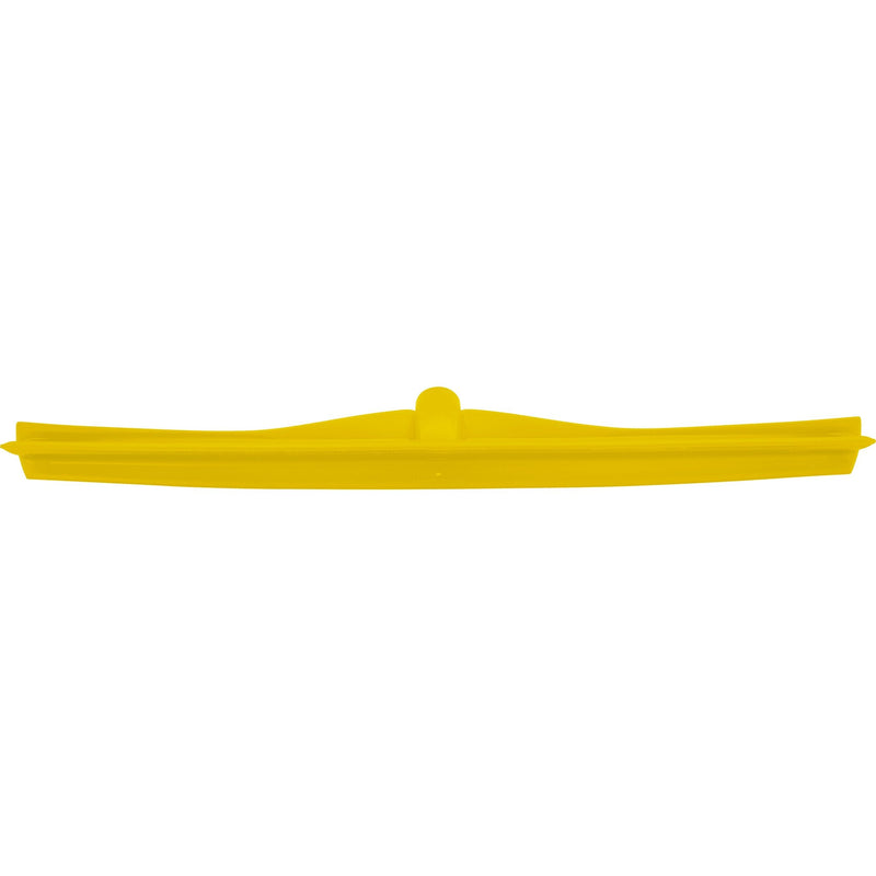 Vikan 71606 Rubber Polypropylene Frame Single Blade Squeegee, 24", Yellow 7160
