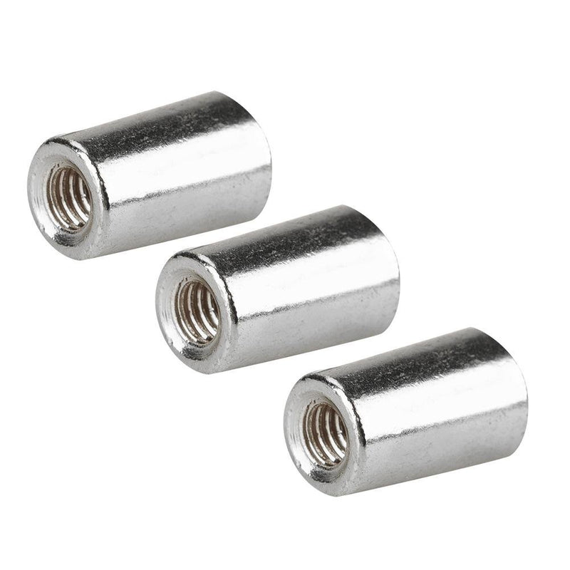 Dilwe 3Pcs Guitar Switch Tip, 3 Way Toggle Switch Knob Tip Cap Copper for LP EPI Electric Guitar Silver 3.5mm