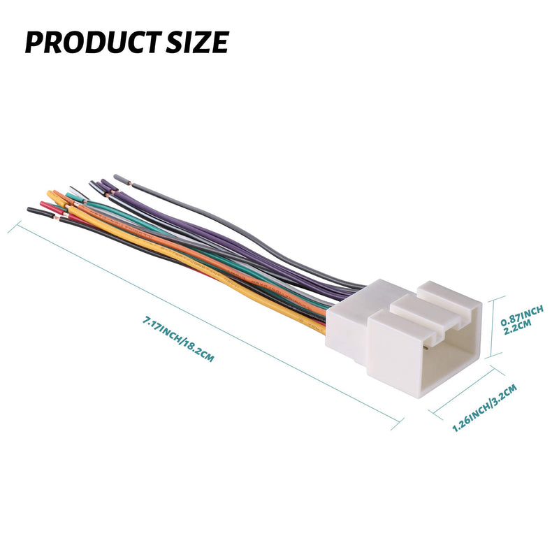 [AUSTRALIA] - BASIKER Fit for 1998-2009 Ford Vehicles Wiring Harness to Connect Aftermarket Stereo Radio Receiver… Fit for 1998 to 2009 Ford 