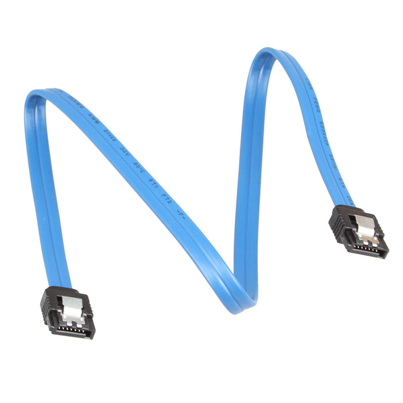 LIANSHU 6Pack Straight SATA III Cable 6.0 Gbps L=24 Inches 6 Gbps Data (6Pack Blue) 6Pack Blue