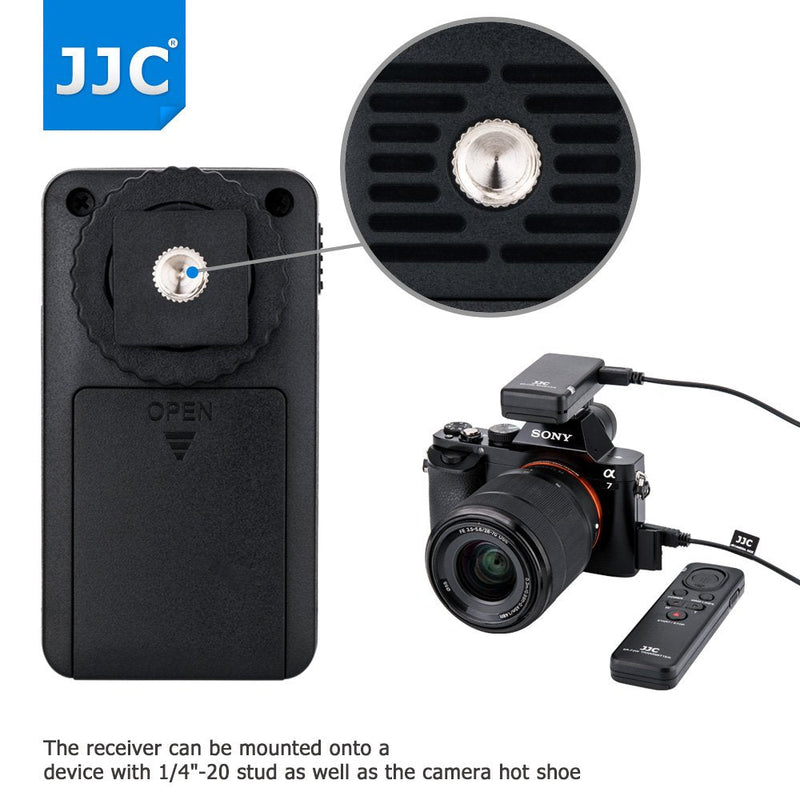 JJC Wireless Shutter Remote Control for Sony ZV-1 A1 A7 IV III II A7RIV A7RIII A7SIII A7RII A7SII A9 II A6600 A6500 A6400 A6300 A6100 A6000 RX10 IV III RX100 VII VI VA V IV III Replac RMT-VP1K RM-VPR1