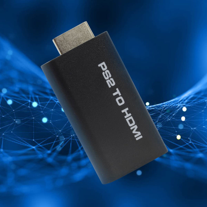 PS2 to HDMI Converter Adapter, Sartyee Video Converter PS2 to HDMI Converter with 3.5mm Audio Output for HDTV HDMI Monitor Supports All PS2 Display Modes