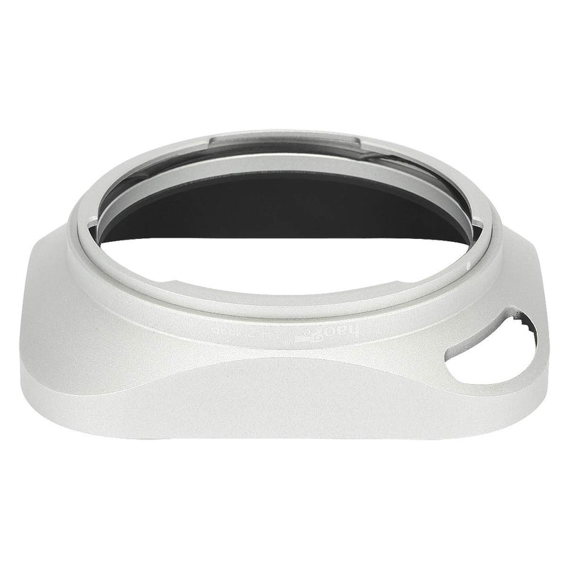 Haoge LH-ZM33P Bayonet Metal Square Lens Hood Shade Compatible with Carl Zeiss Distagon T 1.4/35 35mm f1.4 f/1.4 ZM Lens Hollow Out Designed Silver Square - Silver - Hollow Out Designed