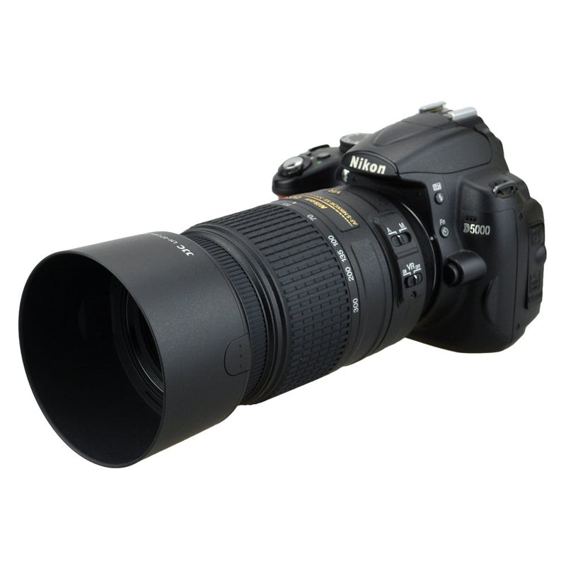 Reversible Camera Lens Hood HB-57 Replacement for Nikon DX 55-300mm F4.5-5.6G ED VR Zoom Lens on D500 D7500 D7200 D7100 D7000 D5600 D5500 D5300 D5200 D5100 D5000 D3500 D3400 D3300 D3200 D3100 D3000