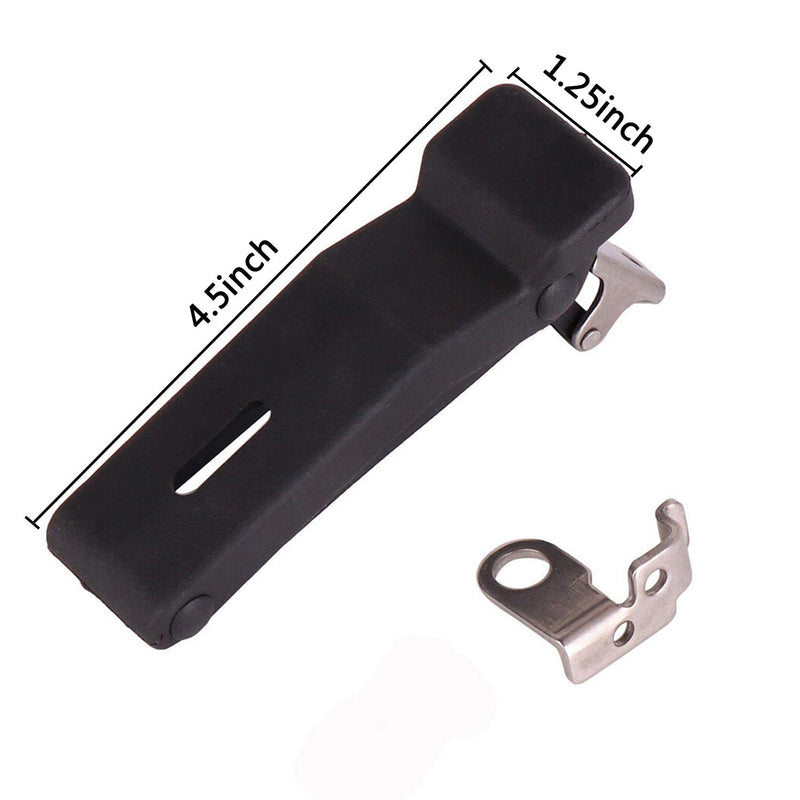 2877447 Flexible Rubber Front Storage Rack Latch 4" Compatible with Polaris Sportsman 500 550 800 850 1000, Over-Center Boat Latches for Door Handle Cooler, Boat Compartment and Cargo Box (2 Pack)