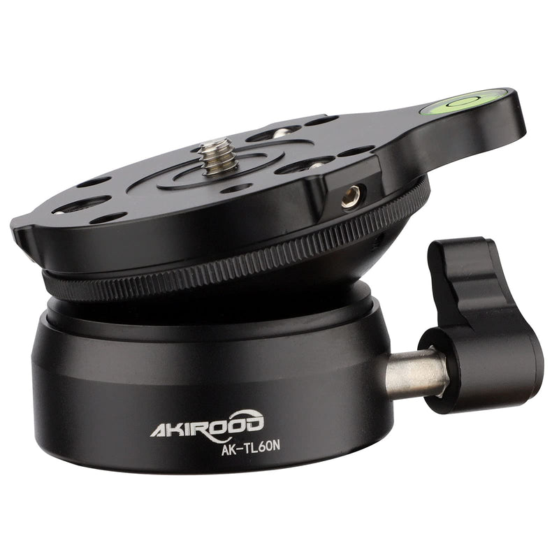 Tripod Leveling Base Half Ball,for Canon Nikon and Other DSLR Cameras Tripods Monopods with Offset Bubble Level with“1/4" 3/8" Thread