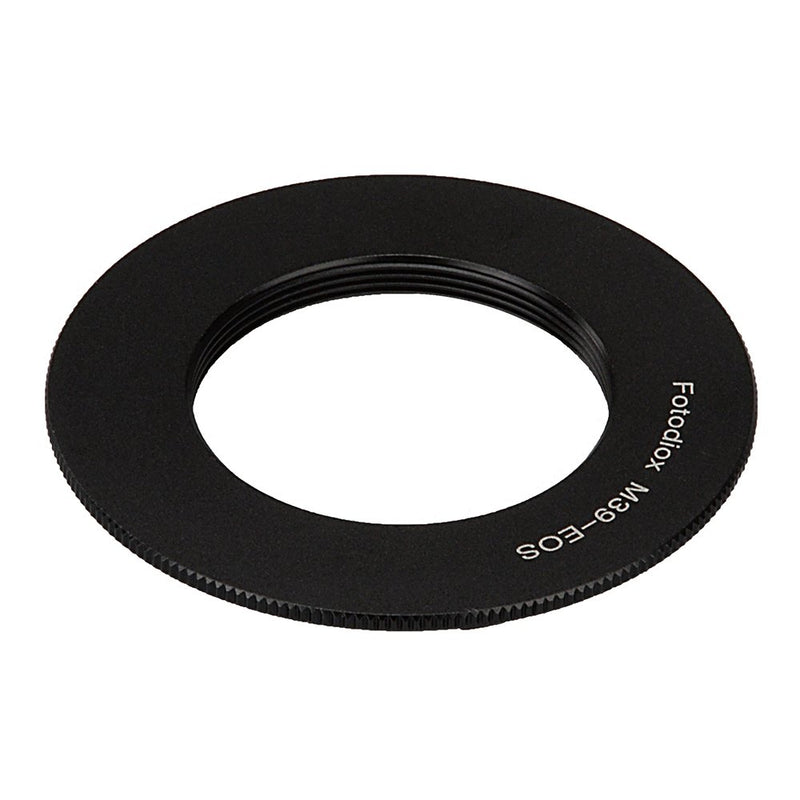 Fotodiox Lens Mount Adapter-M39/L39 Screw Mount SLR Lens to Canon EOS (EF, EF-S) Mount SLR Camera Body M39x1mm Standard Single