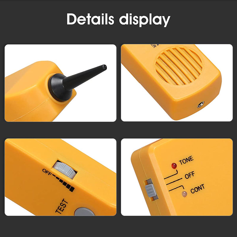 Wire Tracer Electrical Circuit Tracer Tone Generator and Probe Kit,Circuit Breaker Finder Network Cable Continuity Tester Electric,Automotive Wire Tracker Telephone Line Finder Toner Detector Tool