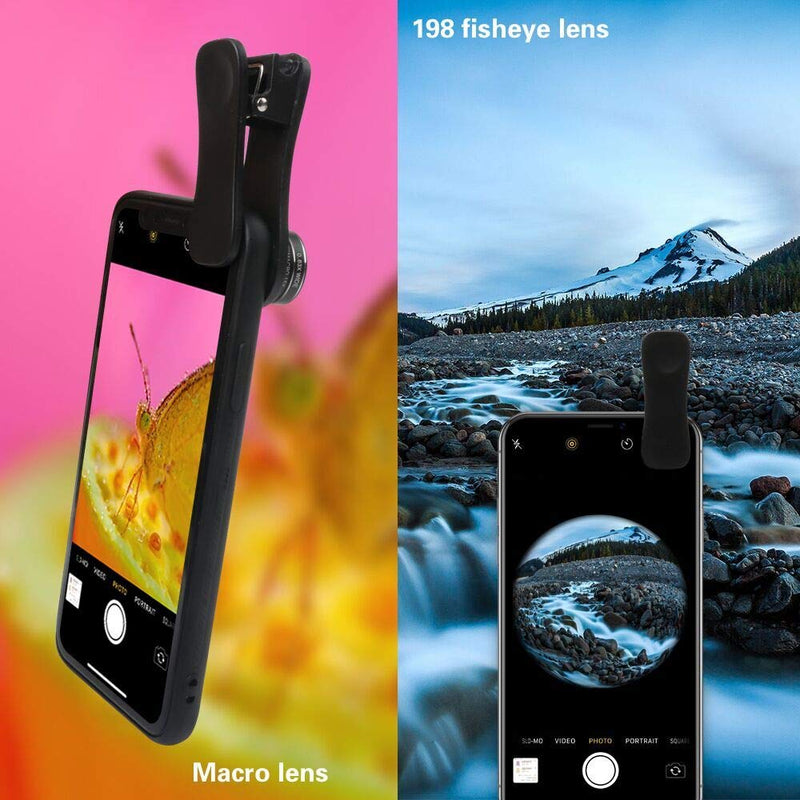 Phone Camera Lens Kit (13 Pieces) for iPhone 11 Xs 10 8 7 6 Plus SE Samsung and Most Andriod Phone- Wide Angle Lens & Macro Lens+Fisheye Lens and More 13 Lenses