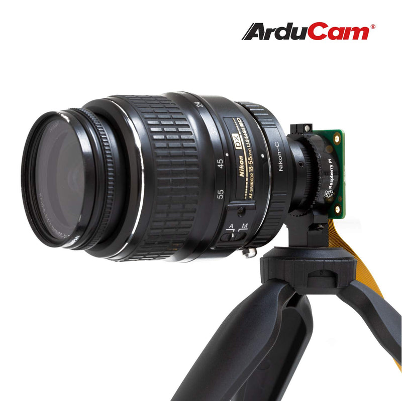 Arducam Lens Mount Adapter for Nikon F-Mount Lens to C-Mount Raspberry Pi HQ Camera Nikon F-Mount to C-Mount