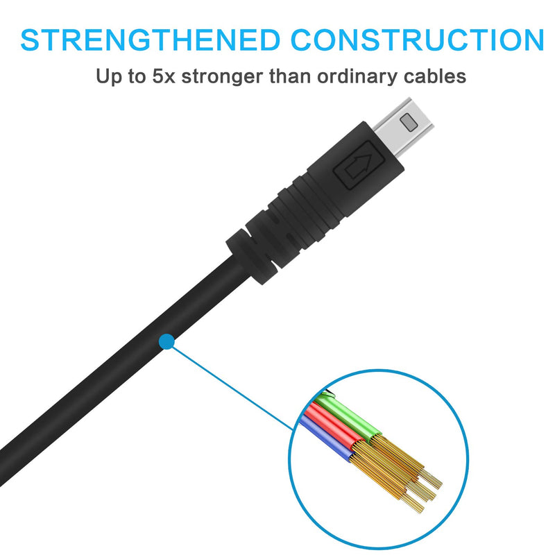 Replacement Camera UC-E6 UC-E23 UC-E17 USB Cable Photo Transfer 8 Pin Cord Compatible with Nikon Digital Camera SLR DSLR D3200 D3300 D750 D5300 D7200 Coolpix L340 L32 A10 P520 P510 P500 & More (1.5m)