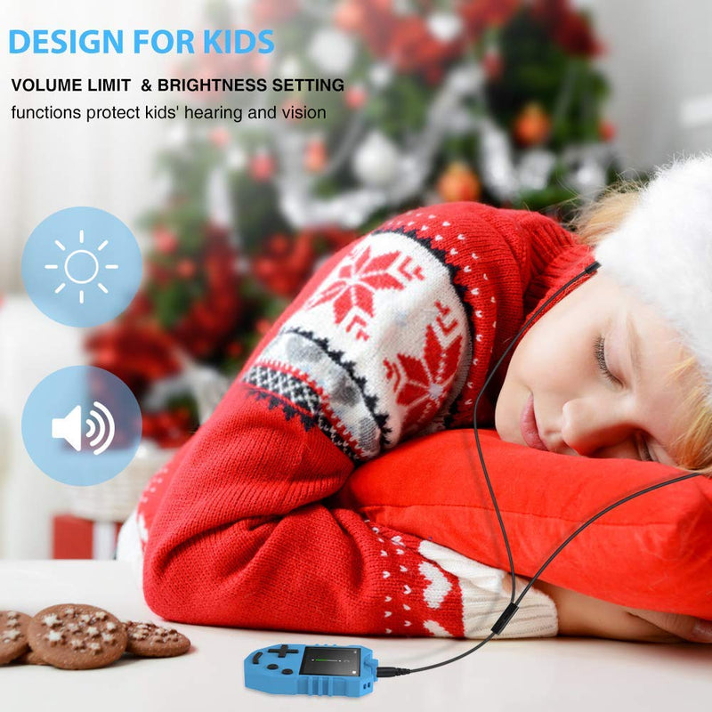 MP3 Player for Kids, AGPTEK K1 Portable 8GB Children Music Player with Built-in Speaker, FM Radio, Voice Recorder, Expandable Up to 128GB, Blue, Upgraded Version