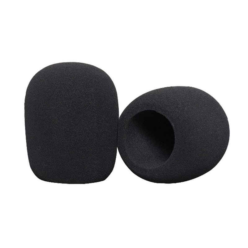 Foam Microphone Windscreen,10pcs Microphone Windscreen for Lapel Microphone Small Foam Covers Headset Microphone Foam Covers, Windscreen Sponge Foam for Classroom, News Interviews, Stage Performance