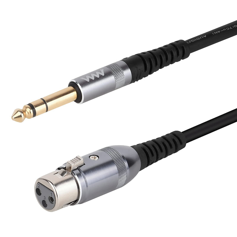 INNOV8 XLR Female to 1/4 Inch (6.35mm) TRS Male Jack Microphone Cable 3m