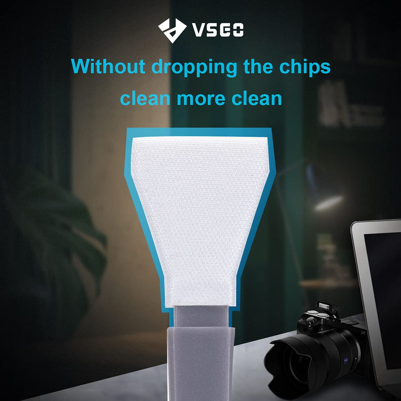 VSGO 12 Pcs Digital Camera Cleaning Swab APS-C Sensor Cleaning Swabs for DSLR or SLR Digital Camera