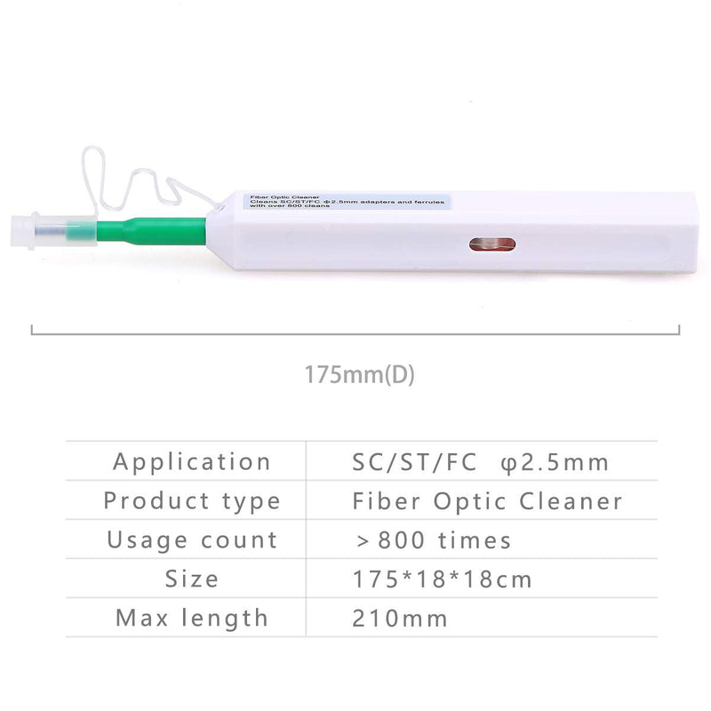 [AUSTRALIA] - FTTH Fiber End-Face Cleaner 2.5mm Optical Fiber Cleaning Pen for Cleaning The Ferrule of SC/FC/ST connectors. 