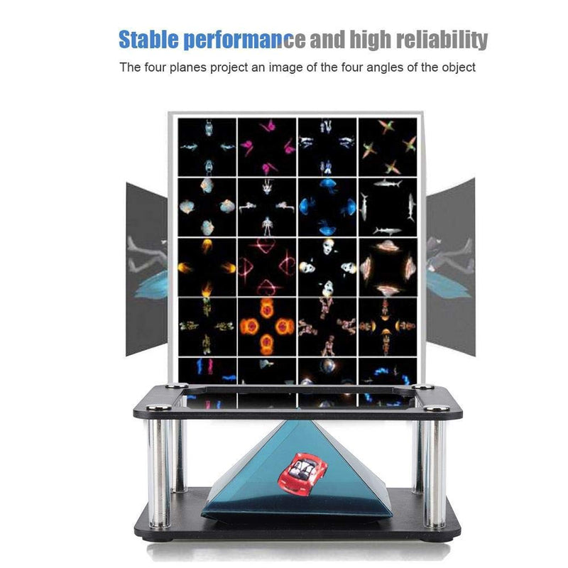 [AUSTRALIA] - 3D Hologram Pyramid Projector, 3.5-6 Inch Portable Phone Smart Hologram Projector, 3D Holographic Display Stands Pyramid Projector fit for Smartphone, Cylinder 