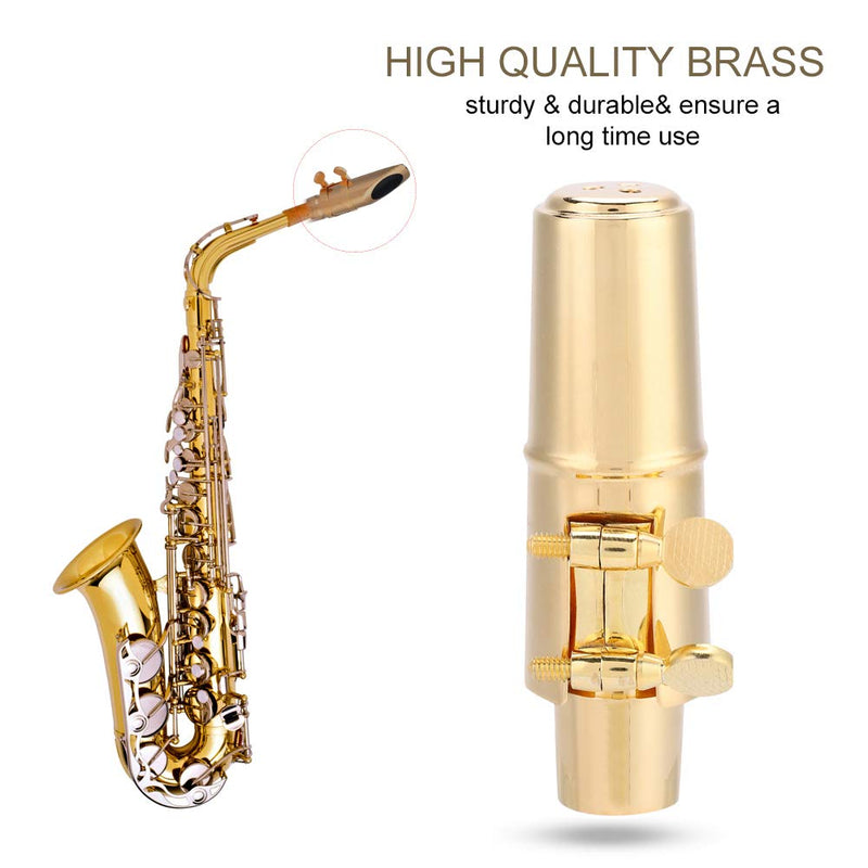 Alto Sax Mouthpiece Saxophone 8C Mouthpiece with Cap Pads for Alto Saxophone Saxophone Parts