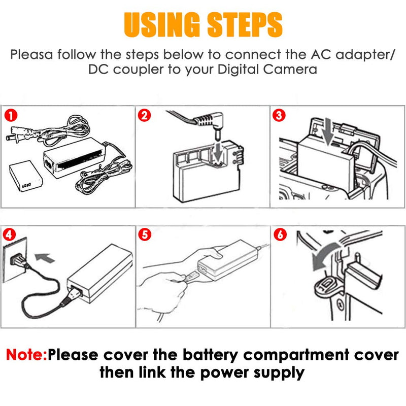 AC-PW20 AC Power Supply Adapter DC Coupler Kit Replacement for Sony NP-FW50 Battery Alpha A6500 A6400 A6300 A7 A7II A7RII A7SII A7S A7S2 A7R A7R2