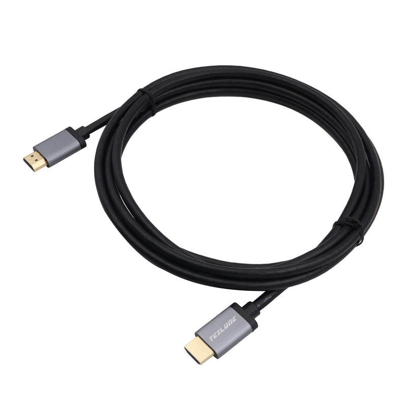 HDMI 2.0 Male to Male Cable 10ft, TESLUNE Gold-Plated 18Gbps High Speed HDMI Cable, 4K2K@60HZ HDMI Cord for Laptop, PC, HDTV, PS3/4, Xbox, Switch.