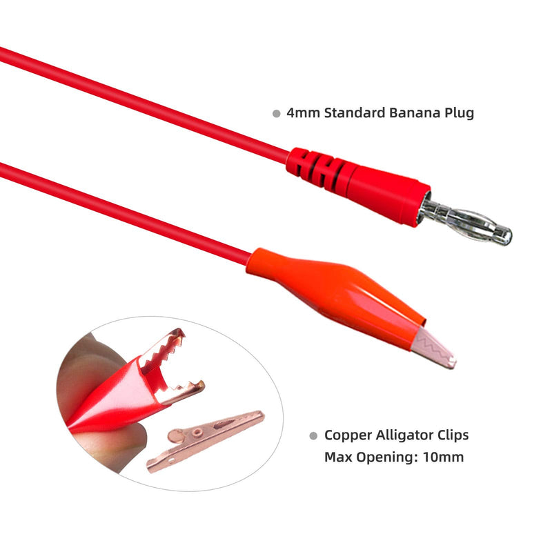 Goupchn Back Probe Kit 20PCS Banana Plug to Copper Alligator Clip Automotive Test Leads Set with 3 Configurations Back Probe Pins for Car Repairing Diagnostic 5 Colors P1920