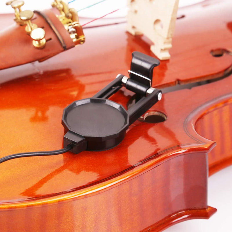 Alnicov Violin Pickup WCP-60V Clip-on Pickup for Violin with 1/4" Jack 2.5M Professional Violin Pickup