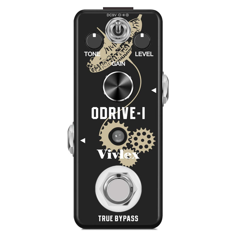 Vivlex LEF-302A Blues Overdrive Guitar Effects Pedal Mini Analog Overdrive Pedal for Electric Guitar Full Metal Shell True Bypass