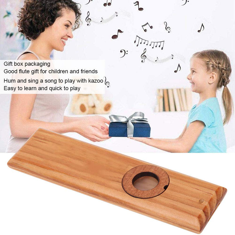Wooden Kazoo, Accompaniment Flute Kazoo Flute, Music Wind Instrument Elegant Unique Sound Horn for Beginers Adults