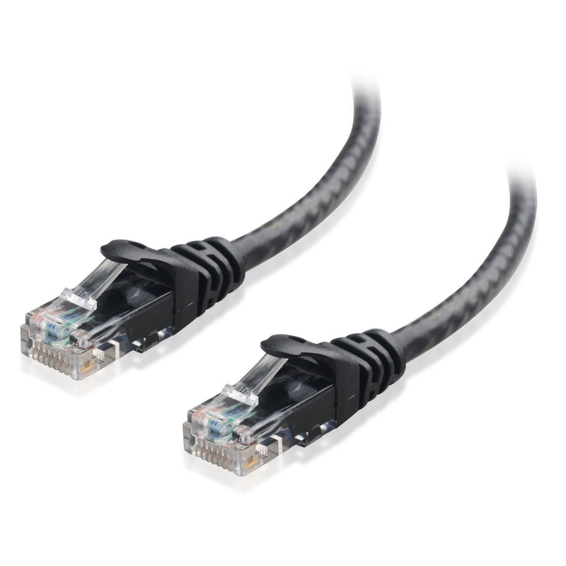 [AUSTRALIA] - Cable Matters 8-Pack Snagless Short Cat5e Ethernet Cable 1 ft (Cat5e Cable, Cat 5e Cable, Internet Cable, Network Cable) in Black 1 Foot 