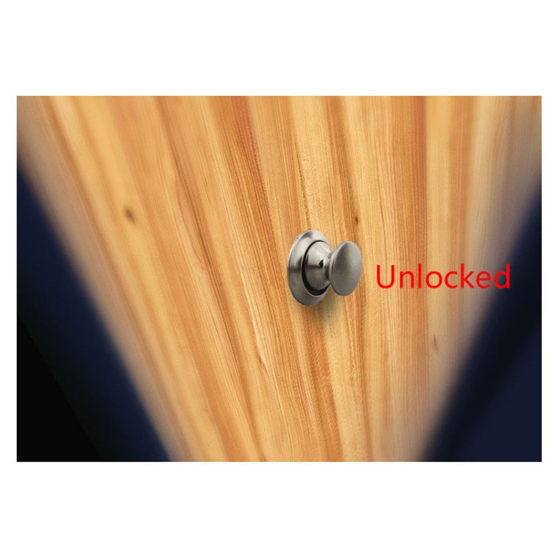 Encell Set of 5 Push Button Latch Cupboard for RV Camper Motor Home Caravan Pearl Nickel