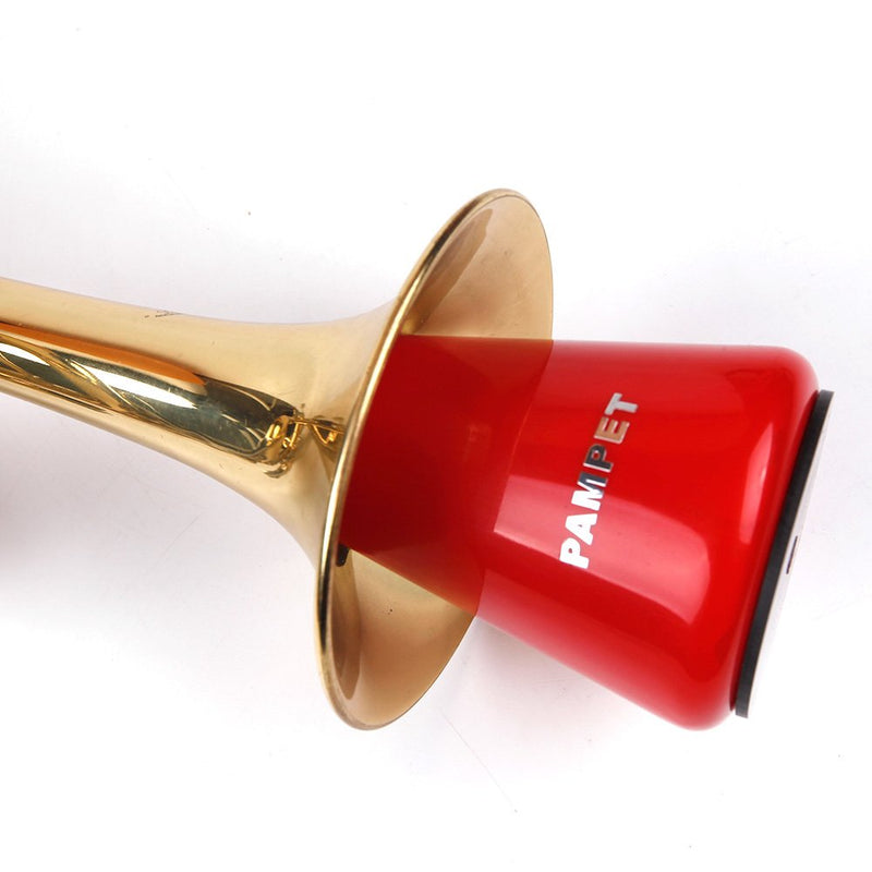 Pampet Lightweight Practice Trumpet Mute Silencer，Trumpet Straight Mute (Red) Red