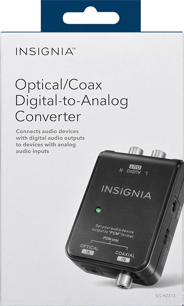 Insignia Optical/Coaxial Digital-to-Analog Converter - Black